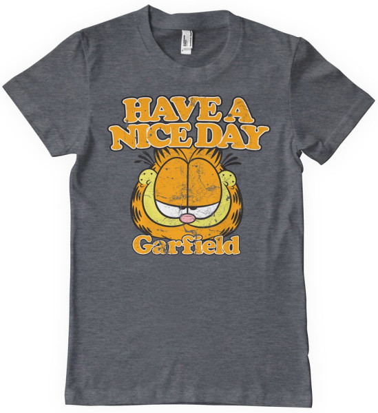 Garfield Have A Nice Day T-Shirt Dark-Heather