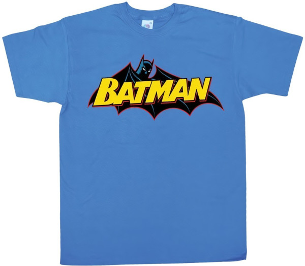 Batman Retro Logo T-Shirt Blue