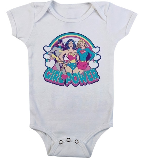 DC Comics Girlpower Baby Body Mädchen White