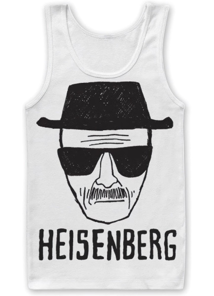 Breaking Bad Heisenberg Sketch Tank Top White