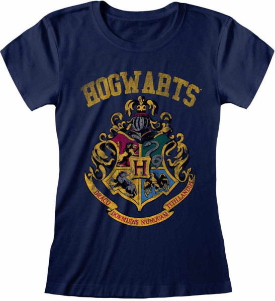 Harry Potter -Hogwarts Faded Crest (Fitted) T-Shirt