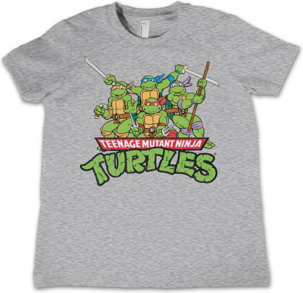 Teenage Mutant Ninja Turtles Teeange Mutant Ninja Turtles Distressed Group Kids T-Shirt Kinder Heath