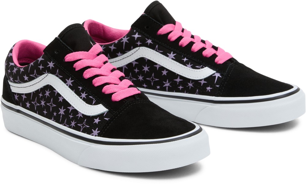 Black and pink old skool vans online