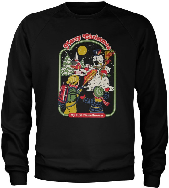 Steven Rhodes My First Flamethrower Sweatshirt Black