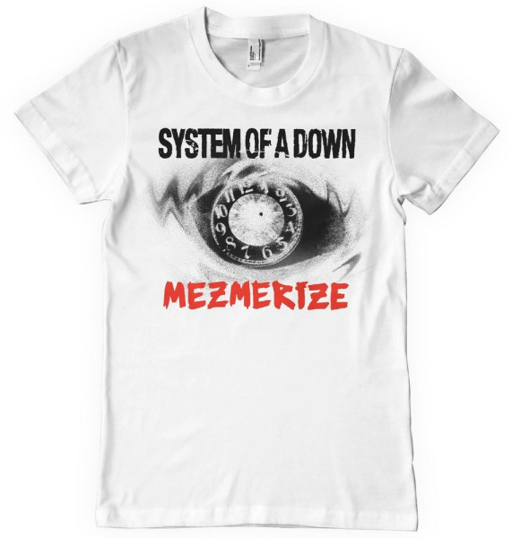 System Of A Down Mezmerize Clock T-Shirt WMX-1-SOAD003-H95-11