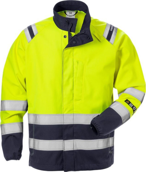 Fristads Flamestat Softshell-Jacke Kl. 3 4016 FSS Warnschutz-Gelb/Marine