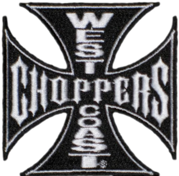 WCC West Coast Choppers Patch Iron Cross Black