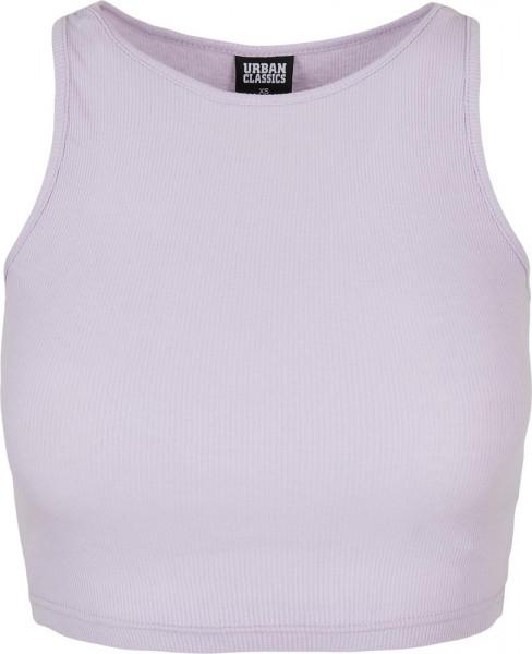 Urban Classics Damen Ladies Cropped Rib Top Lilac