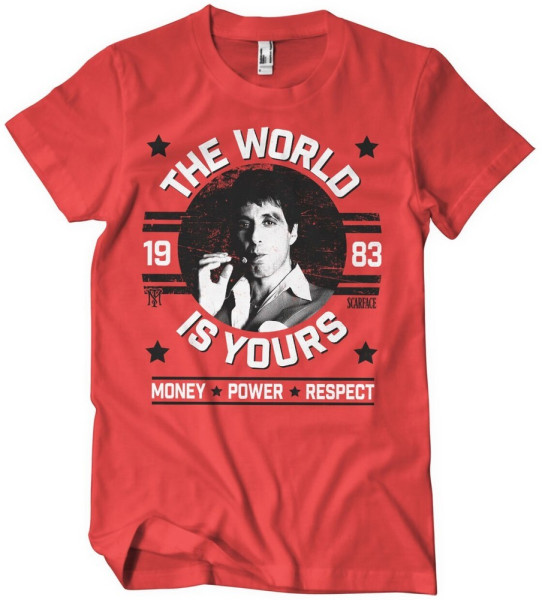 Scarface The World Is Yours T-Shirt Red