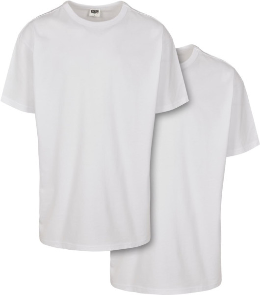 Urban Classics T-Shirt Organic Basic Tee 2-Pack white+white