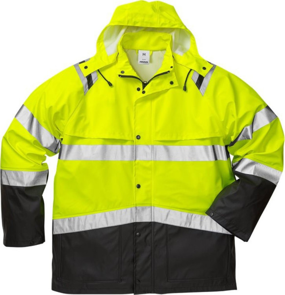 Fristads Warnschutz-Jacke High Vis Regenjacke Kl. 3 4624 RS Warnschutz-Gelb/Schwarz