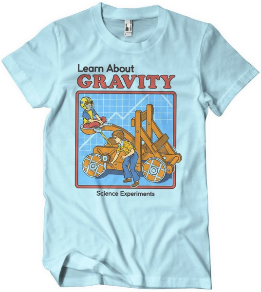 Steven Rhodes Learn About Gravity T-Shirt Skyblue