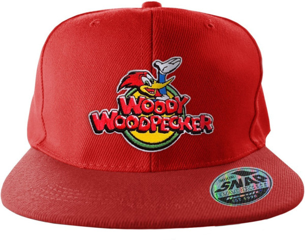 Woody Woodpecker Classic Logo Standard Snapback Cap Red