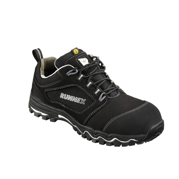 RUNNEX S3-ESD-Sicherheitshalbschuh LightStar Schwarz/Weiß/Grau