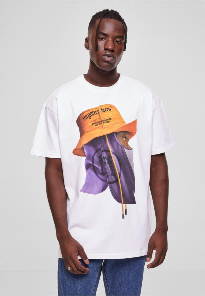 Forgotten Faces T-Shirt Head Gear Heavy Oversized Tee White