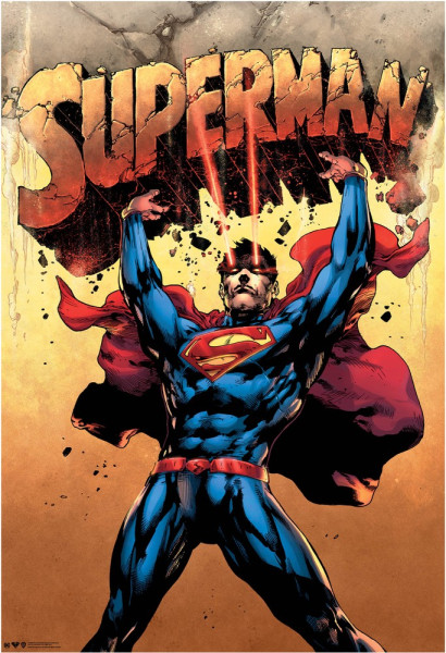 Superman Action Poster Multicolor