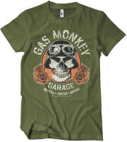 Gas Monkey Garage T-Shirt Skull T-Shirt GMG-1-GMG042-H76-5