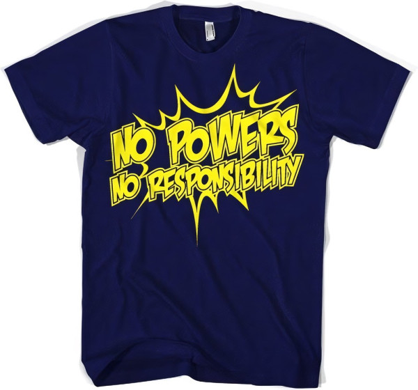 Hybris No Powers No Responsibility T-Shirt Navy