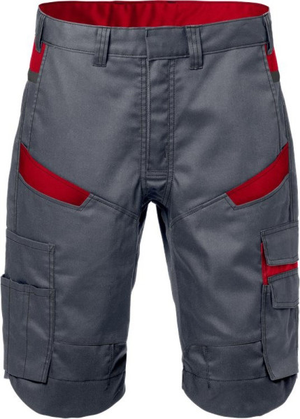 Fristads Sretch-Shorts 2562 STFP Grau/Rot