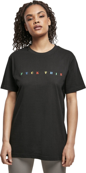 Mister Tee Damen T-Shirt Ladies Fuck This Tee Black