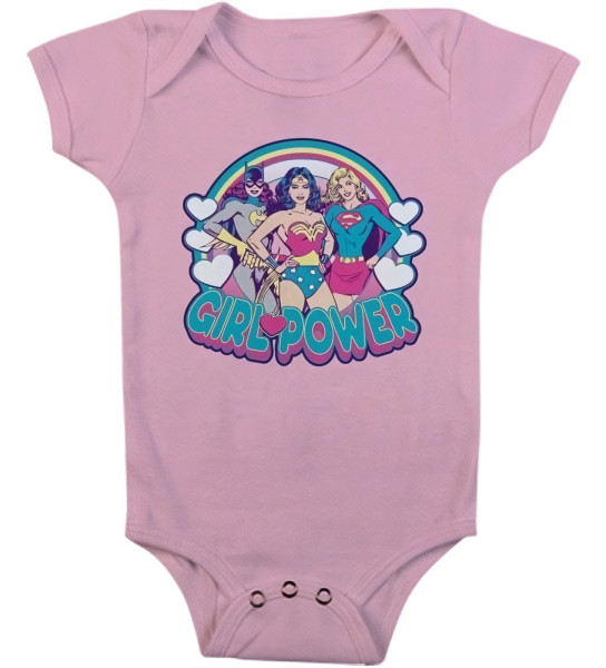 DC Comics Girlpower Baby Body Mädchen Pink