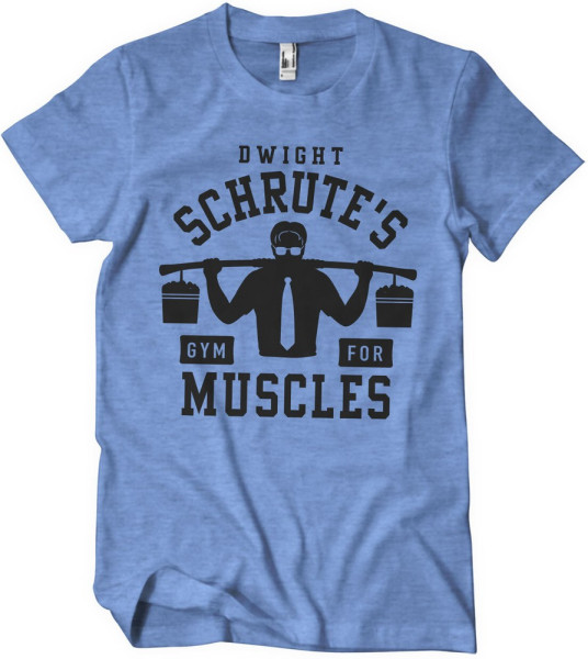 The Office Dwight Schrute's Gym T-Shirt Blue-Heather