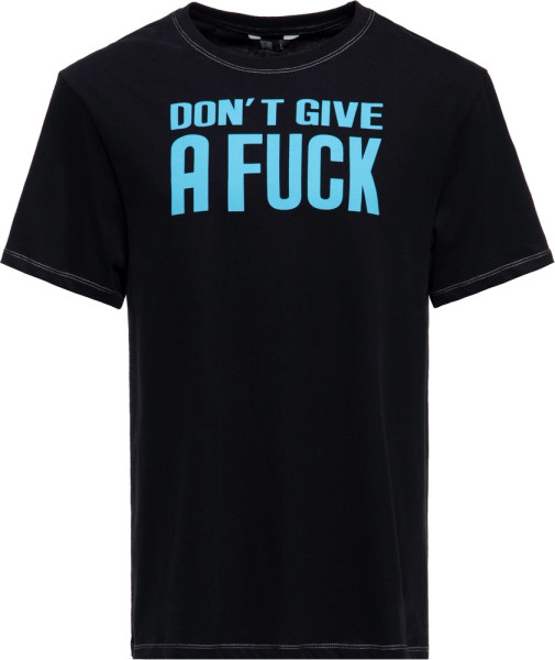 King Kerosin T-Shirt Contrast Seam "Dont Give A Fuck" KKI41066