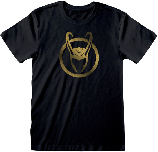 Marvel Loki - Icon Gold Ink T-Shirt Black