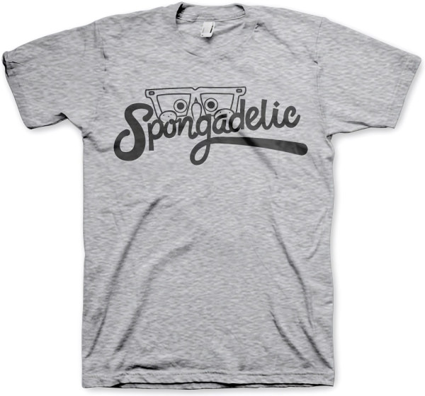 SpongeBob SquarePants Spongadelic T-Shirt Heather-Grey