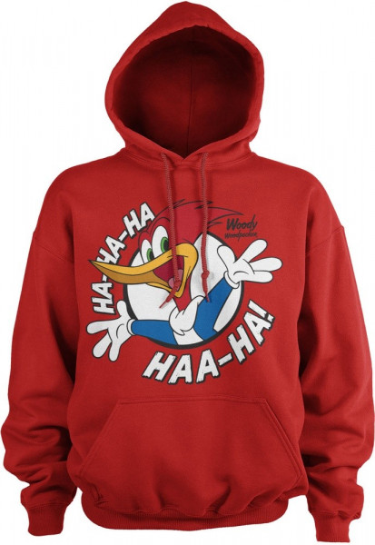 Woody Woodpecker HaHaHa Hoodie Red