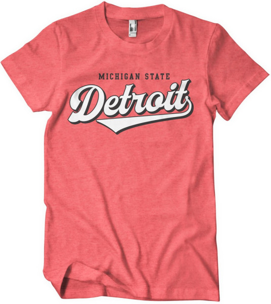 Detroit T-Shirt Red-Heather