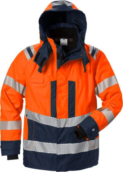 Fristads High Vis Airtech® Außenjacke Kl. 3 4515 GTT Warnschutz-Orange/Marine