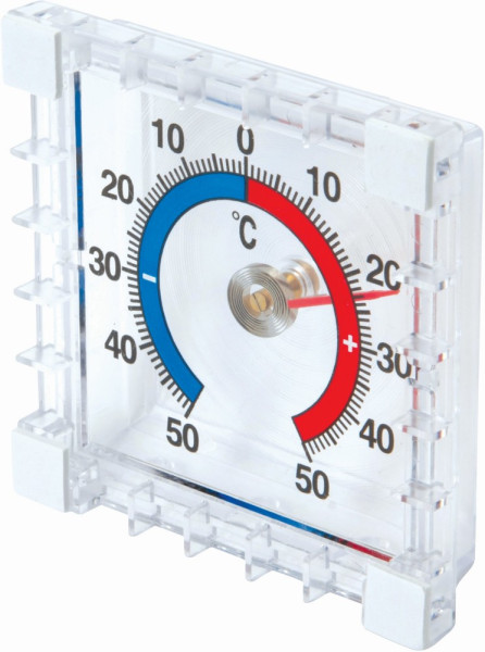 Silverline Messgeräte Innen-/Außen-Klebethermometer -50 bis +50 °C