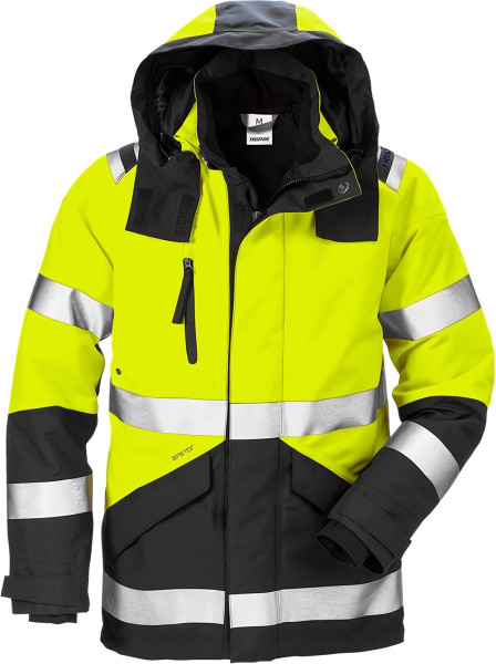 Fristads Warnschutz-Jacke High Vis GORE-TEX Jacke Kl. 3 4988 GXB Warnschutz-Gelb/Schwarz