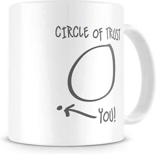 Hybris Curcle Of trust Coffee Mug Kaffeebecher White