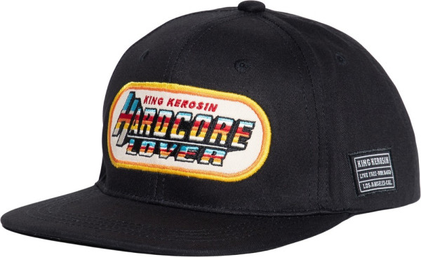 King Kerosin Hardcore Snapback Cap Schwarz