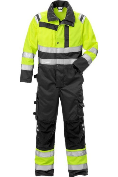 Fristads High Vis Overall Kl. 3 8026 PLU Warnschutz-Gelb/Schwarz