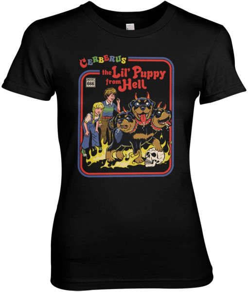 Steven Rhodes Damen The Lil Puppy From Hell Girly Tee DTR-5-SR308-DTF908