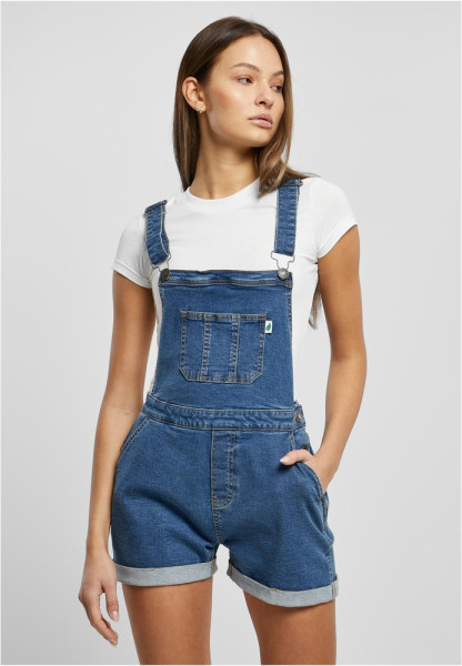 Urban Classics Damen Latzhose Ladies Organic Short Dungaree