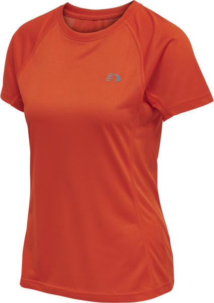 Newline Damen T-Shirt & Top Women Running T-Shirt S/S Spicy Orange-XL