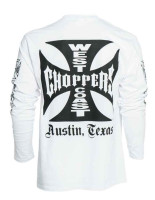 WCC West Coast Choppers Longsleeve Original Cross White