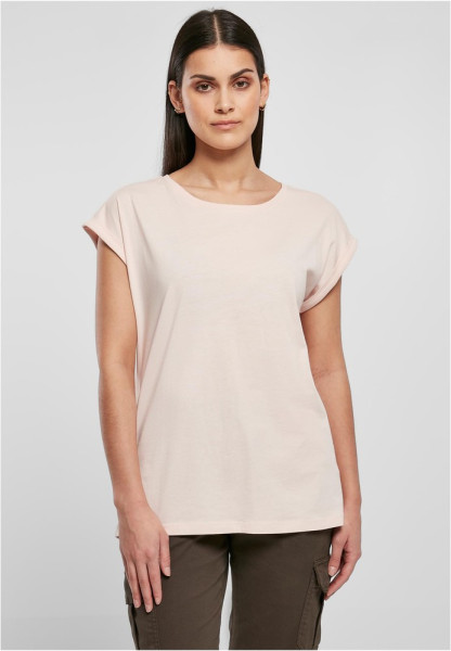 Urban Classics Damen T-Shirt Ladies Organic Extended Shoulder Tee Pink