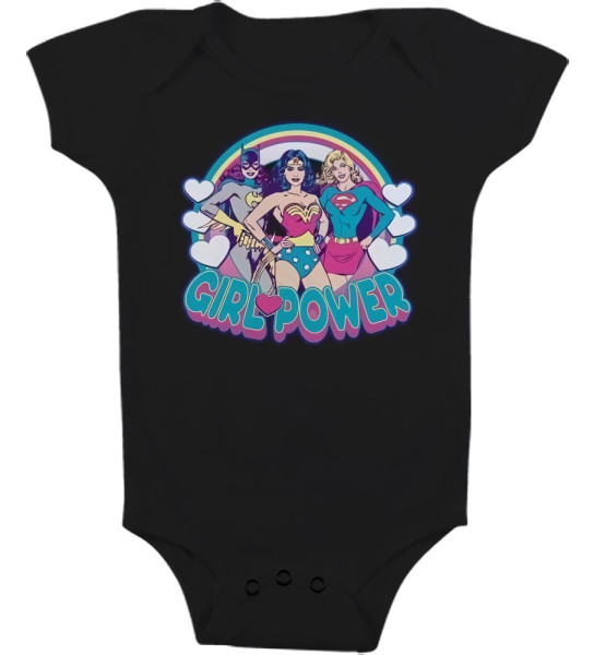 DC Comics Girlpower Baby Body Mädchen Black