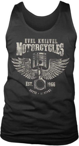 Evel Knievel Motorcycles Tank Top Black