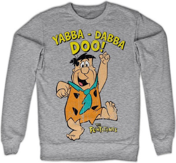 The Flintstones Yabba-Dabba-Doo Sweatshirt Heather-Grey