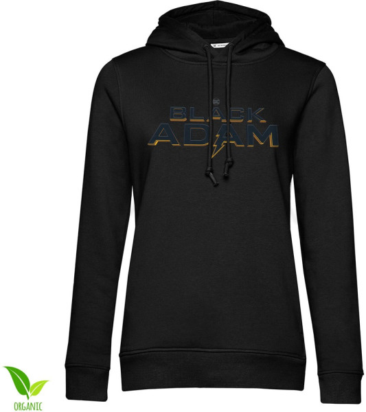 Black Adam Dark Logo Girls Hoodie Damen Black