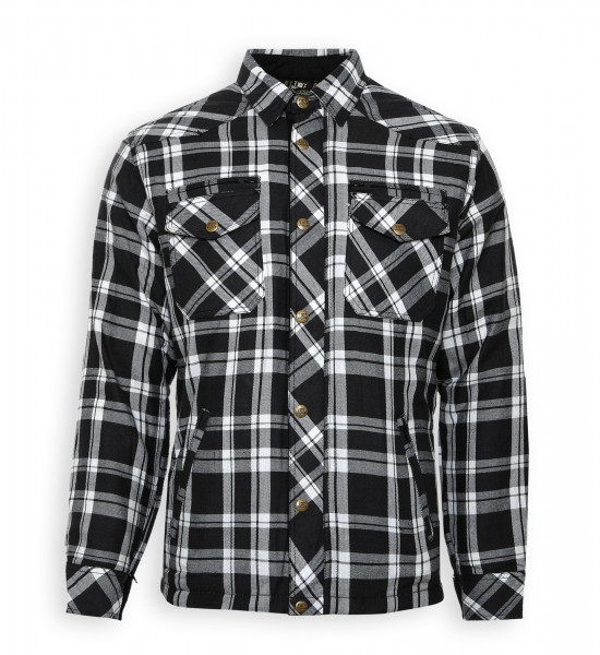 Bores Lumberjack Premium Jacken-Hemd in Holzfäller Optik Black/White