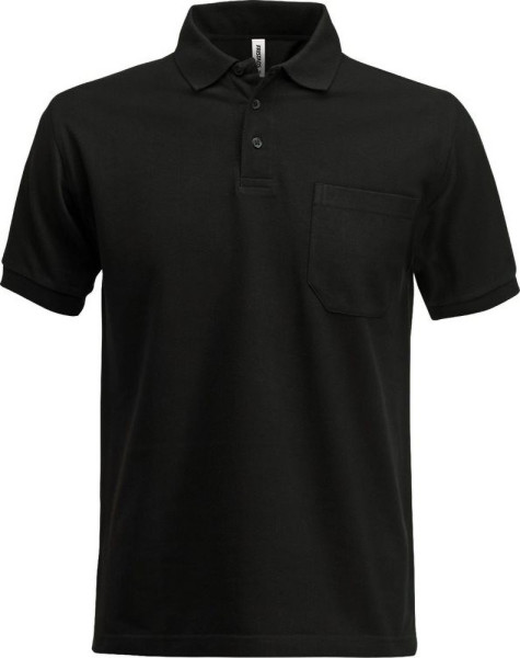 Fristads Poloshirt Kurzarm Acode Poloshirt 1721 PIQ Schwarz