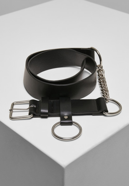 Urban Classics Gürtel Chain Imitation L. Belt Black/Silver