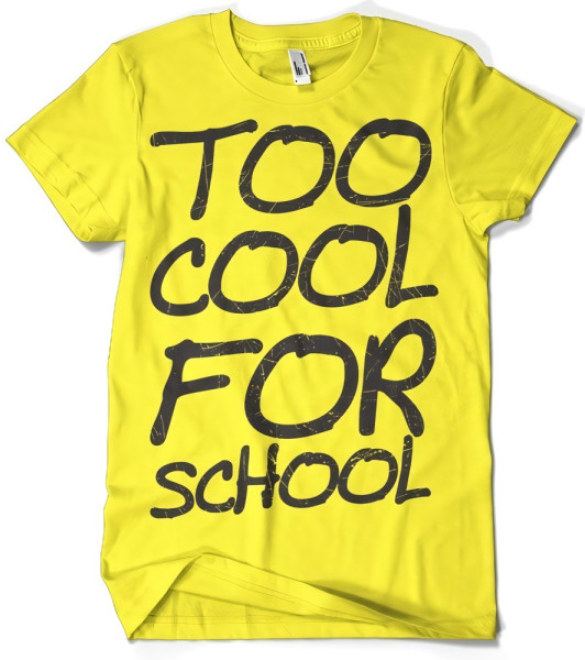 Hybris Too Cool For School T-Shirt Yellow